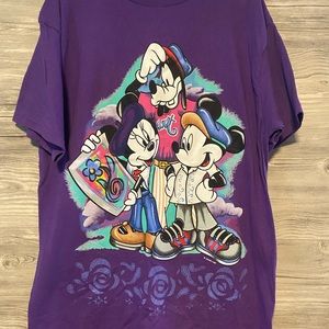 Vintage Disney Mickey Mouse Minnie Mouse Goofy Shirt Sz XL cut tag nwot